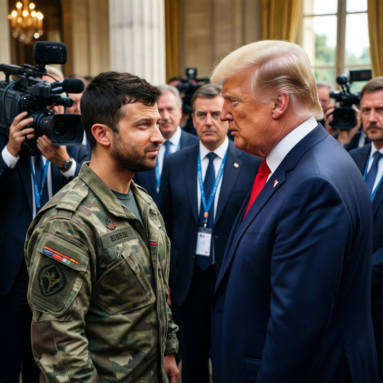 Зеленский на саммите G7 в Эвиане встретился с Трампом и удивил кроссовками