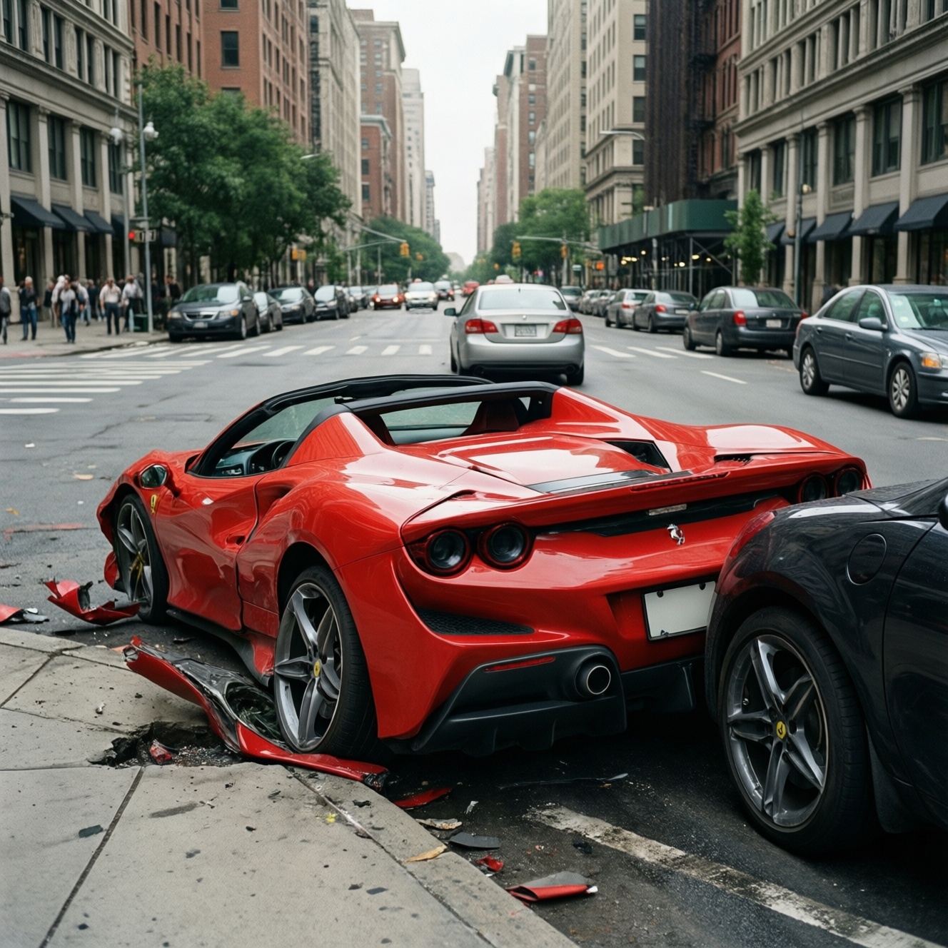 ДТП в Ростове-на-Дону: Евгений Чеботарёв разбил ferrari F8 tributo spider