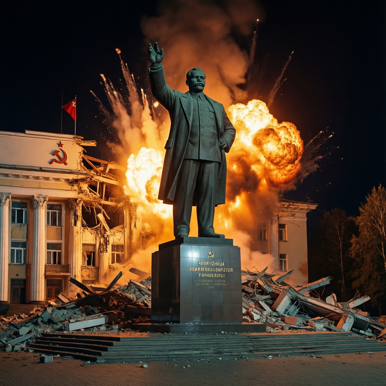 Подрыв памятника Сталину в Запорожье квалифицировали как теракт