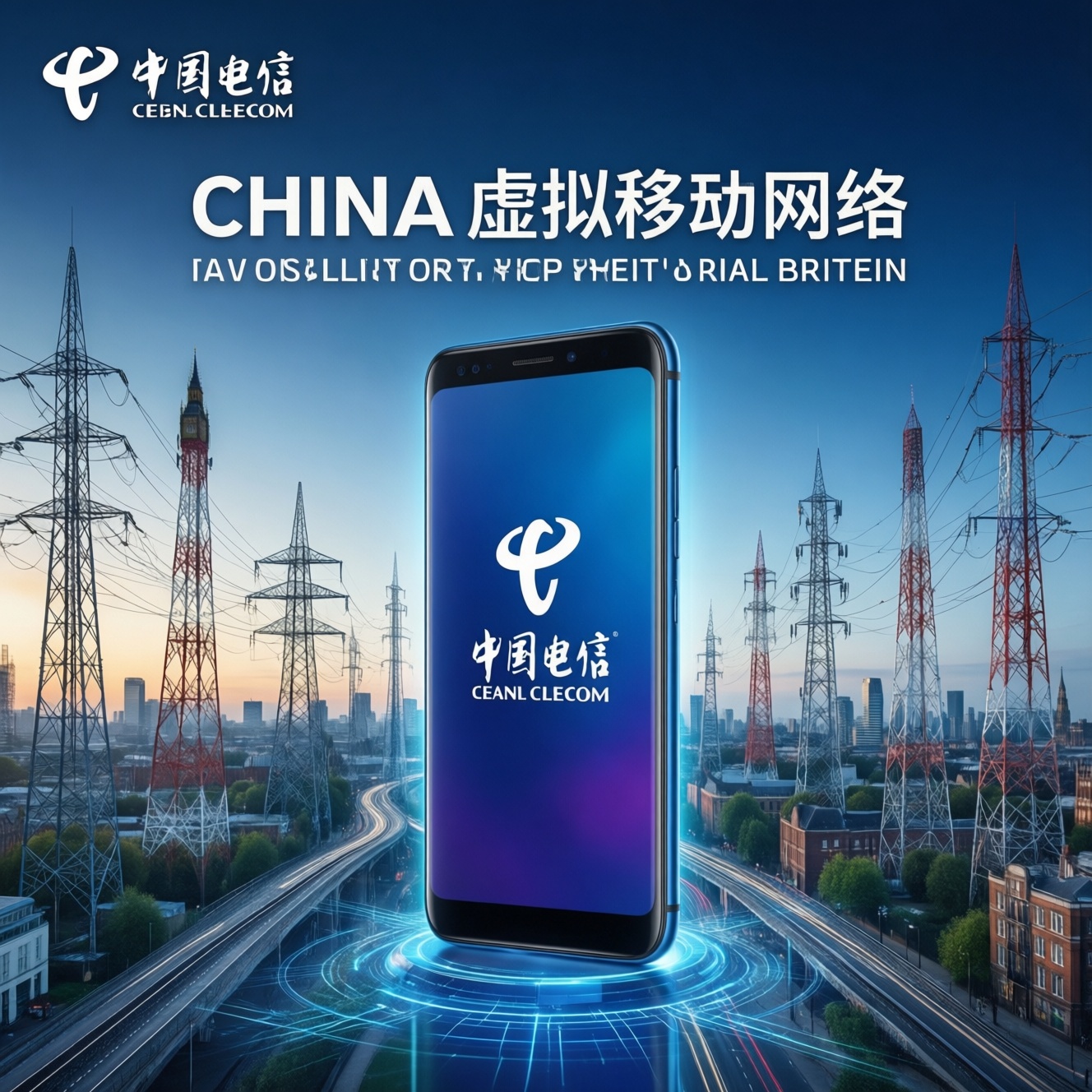 China telecom запускает виртуального мобильного оператора в Великобритании